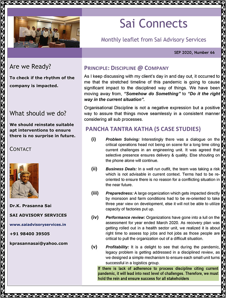 Sept 2020 Newsletter