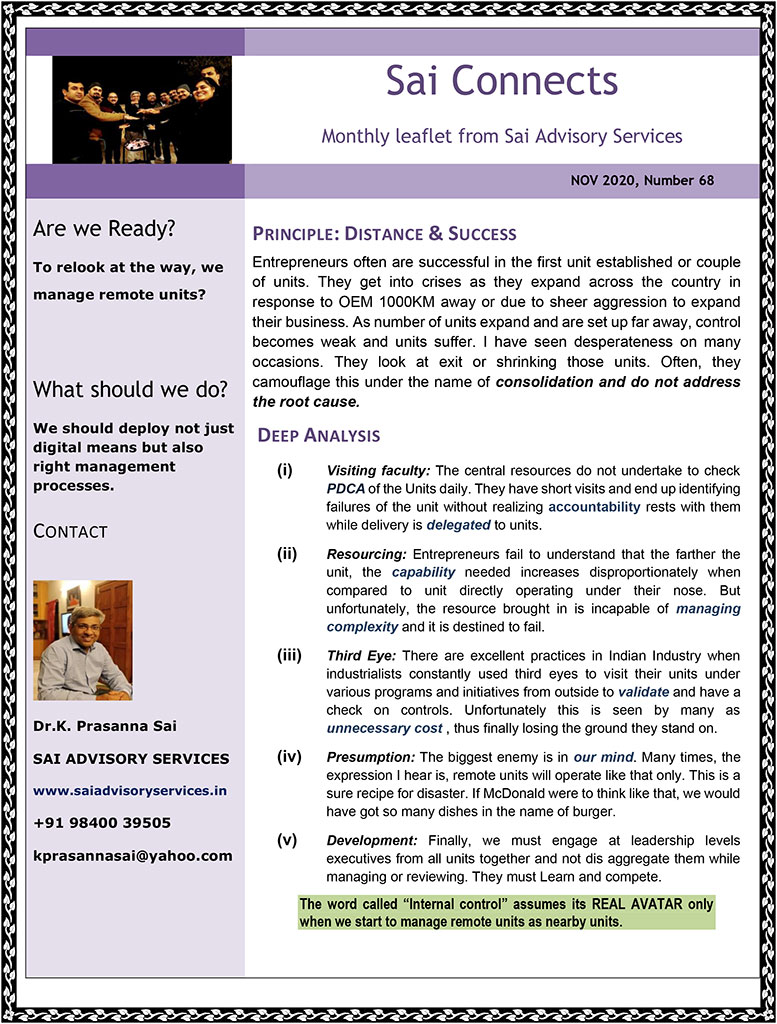 November 2020 Newsletter
